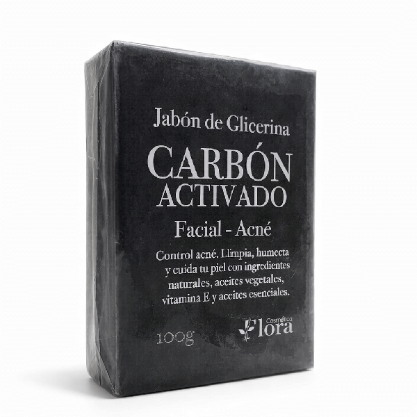 Jabón Carbón Activado | Cosmética Flora