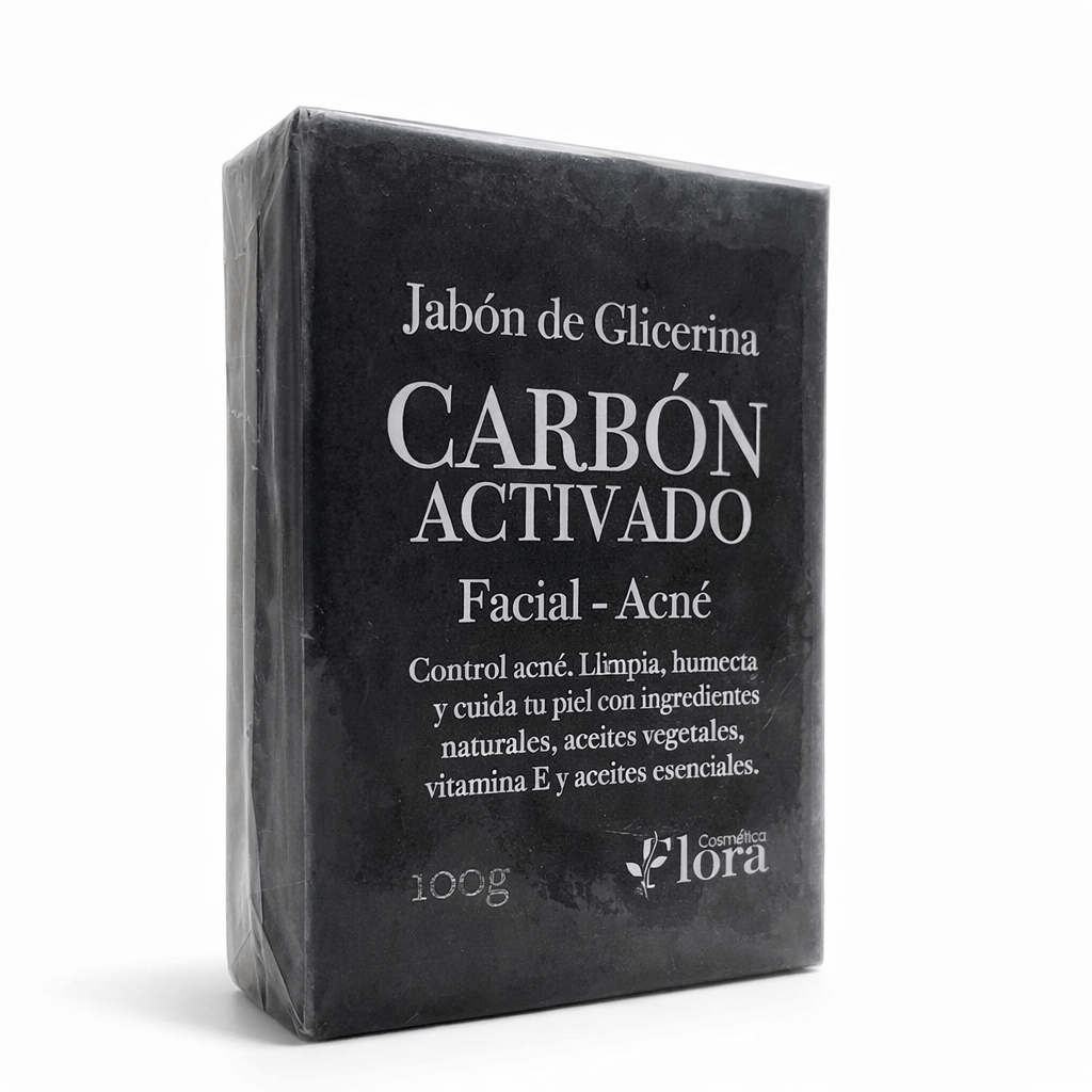 Jabón Carbón Activado | Cosmética Flora